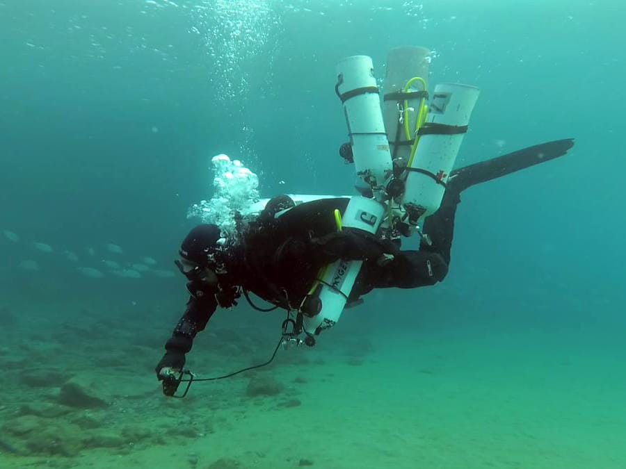 Diver dive tek diving Puerto del Carmen Lanzarote