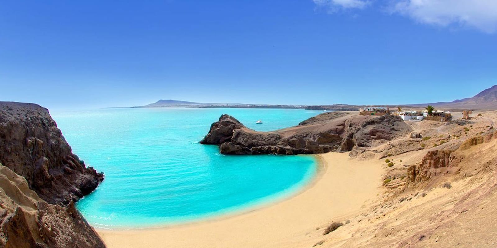 Playa de Papagayo turquoise water Lanzarote